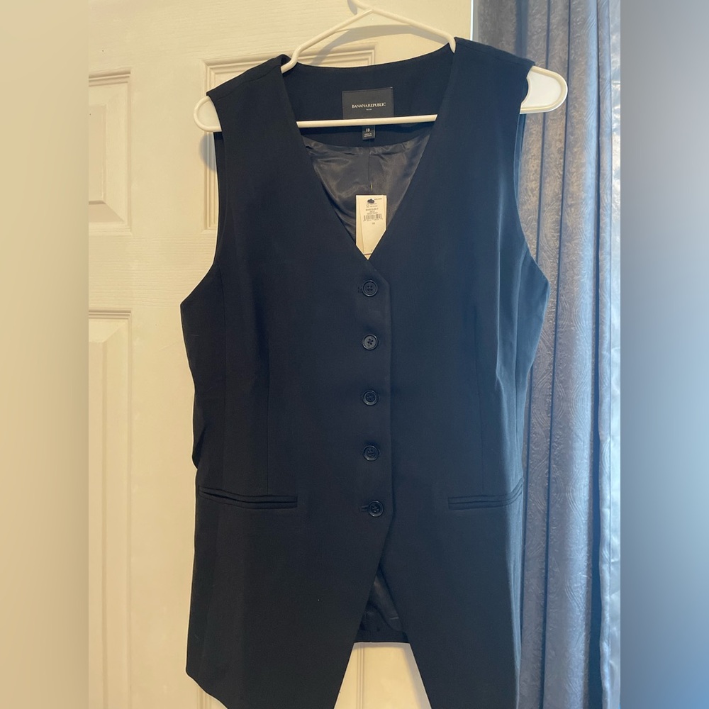 NWT Banana Republic Double Weave Vest